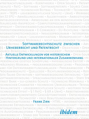 cover image of Softwarerechtsschutz zwischen Urheberrecht und Patentrecht